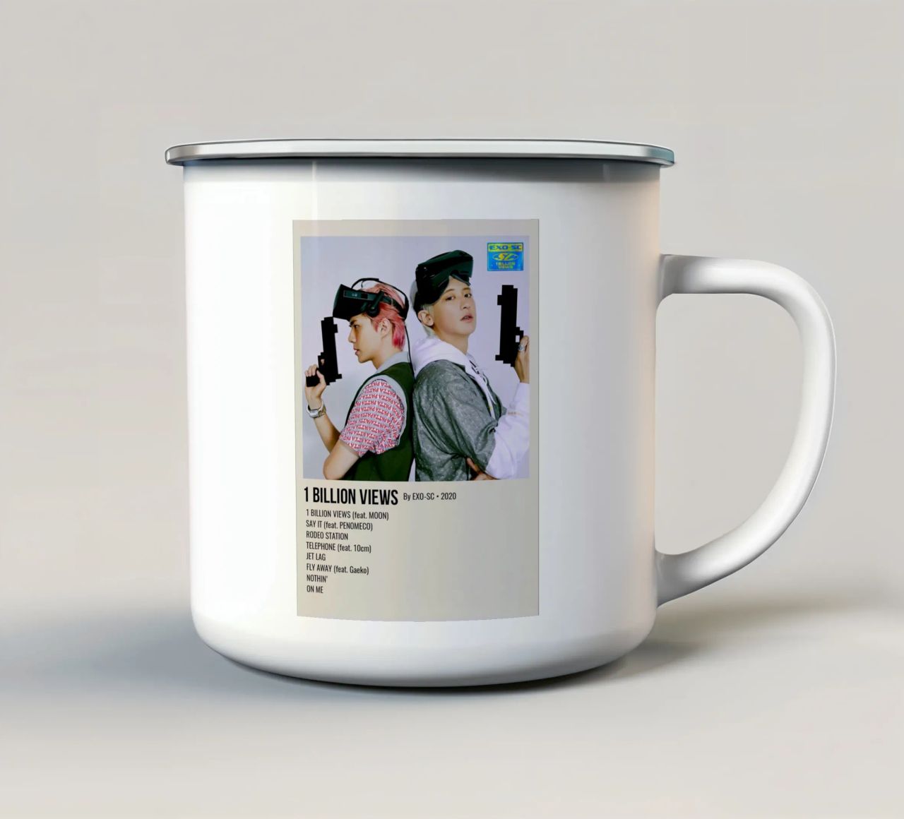 1 BILLION VIEWS By EXO-SC-2020 tazza in smalto da SoundStudio