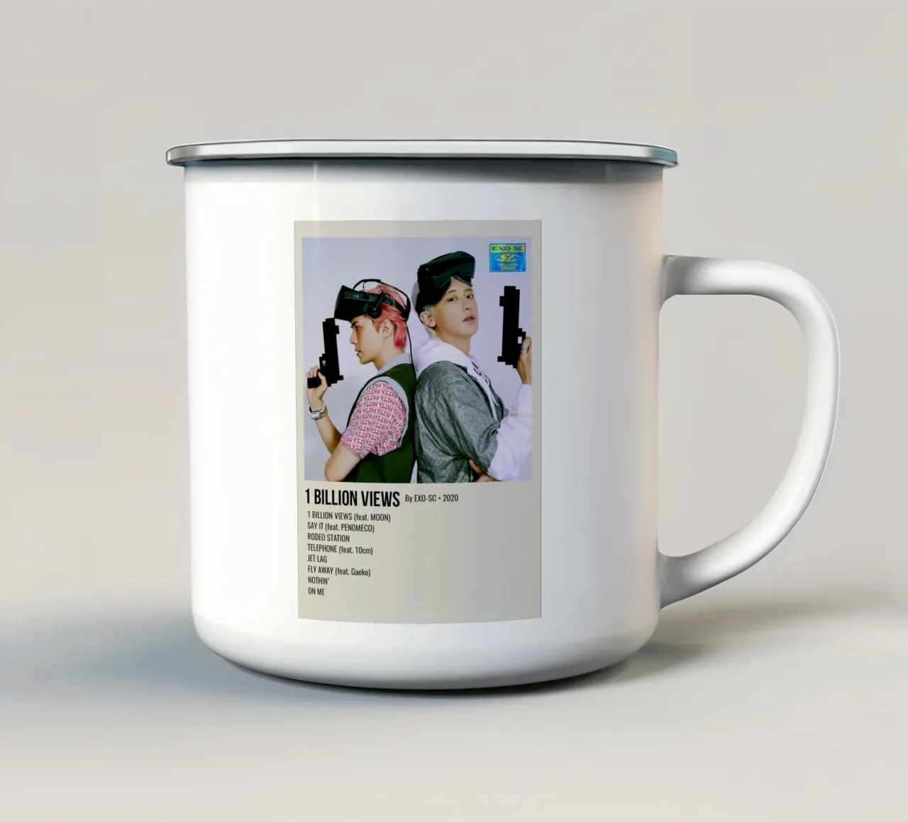 1 BILLION VIEWS By EXO-SC-2020 Emaille Tasse von SoundStudio