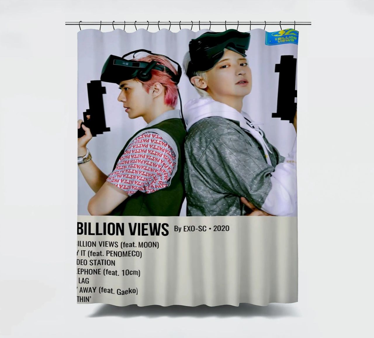 1 BILLION VIEWS By EXO-SC-2020 tenda da doccia da SoundStudio