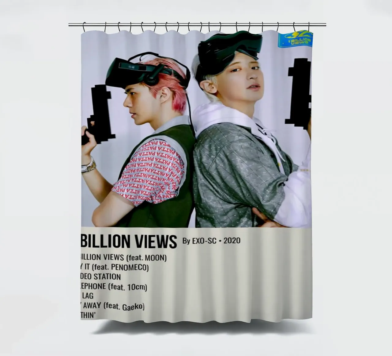 1 BILLION VIEWS By EXO-SC-2020 tenda da doccia da SoundStudio