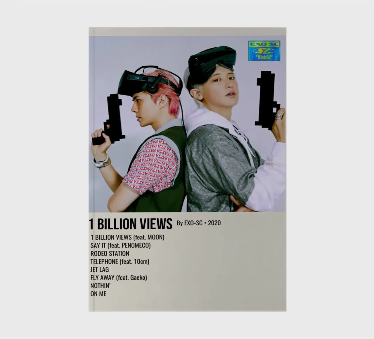 1 BILLION VIEWS By EXO-SC-2020 carnet de notes de SoundStudio