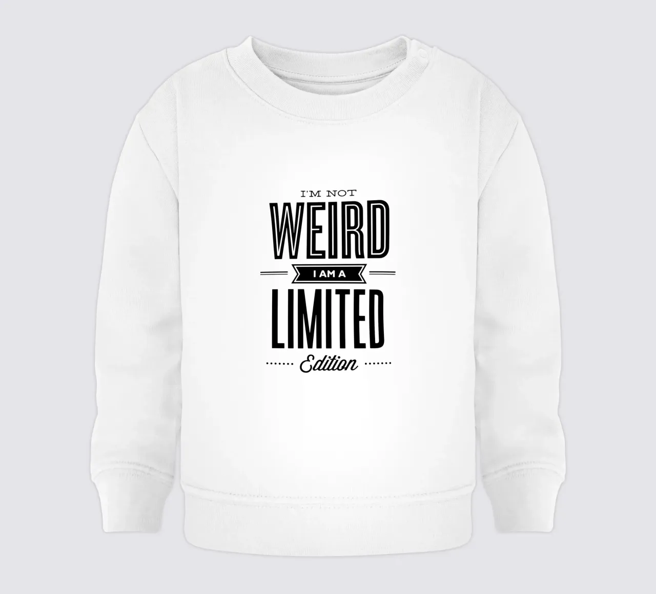 Non sono strano, sono un design tipografico in edizione limitata felpa neonato da THE MOTIVATED TYPE
