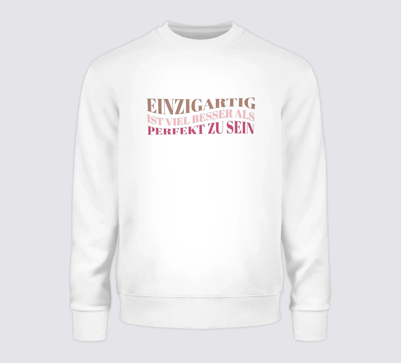 Único es mucho mejor que perfecto. Motivación. sudadera de CalliLetters