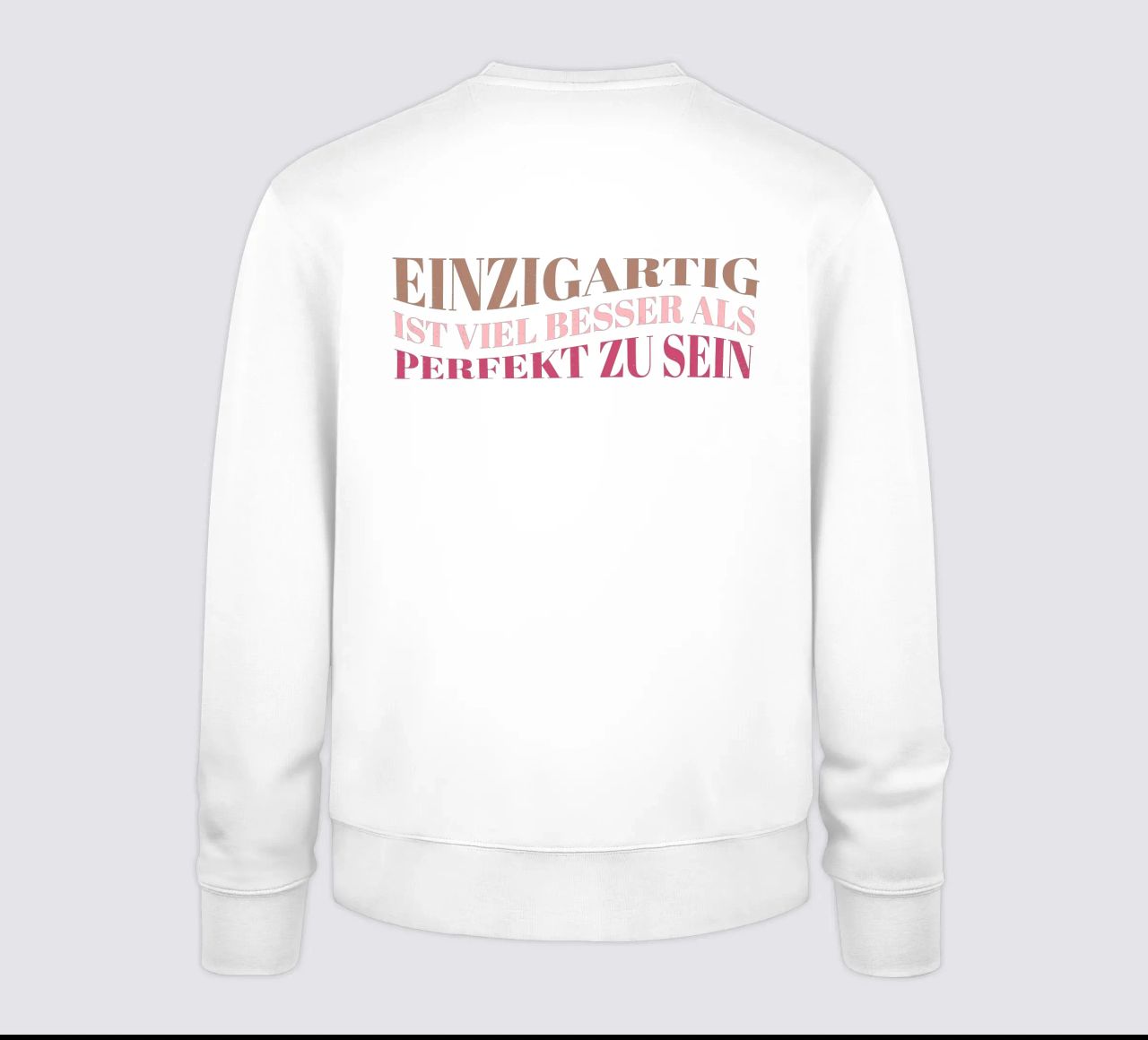 Único es mucho mejor que perfecto. Motivación. sudadera de CalliLetters