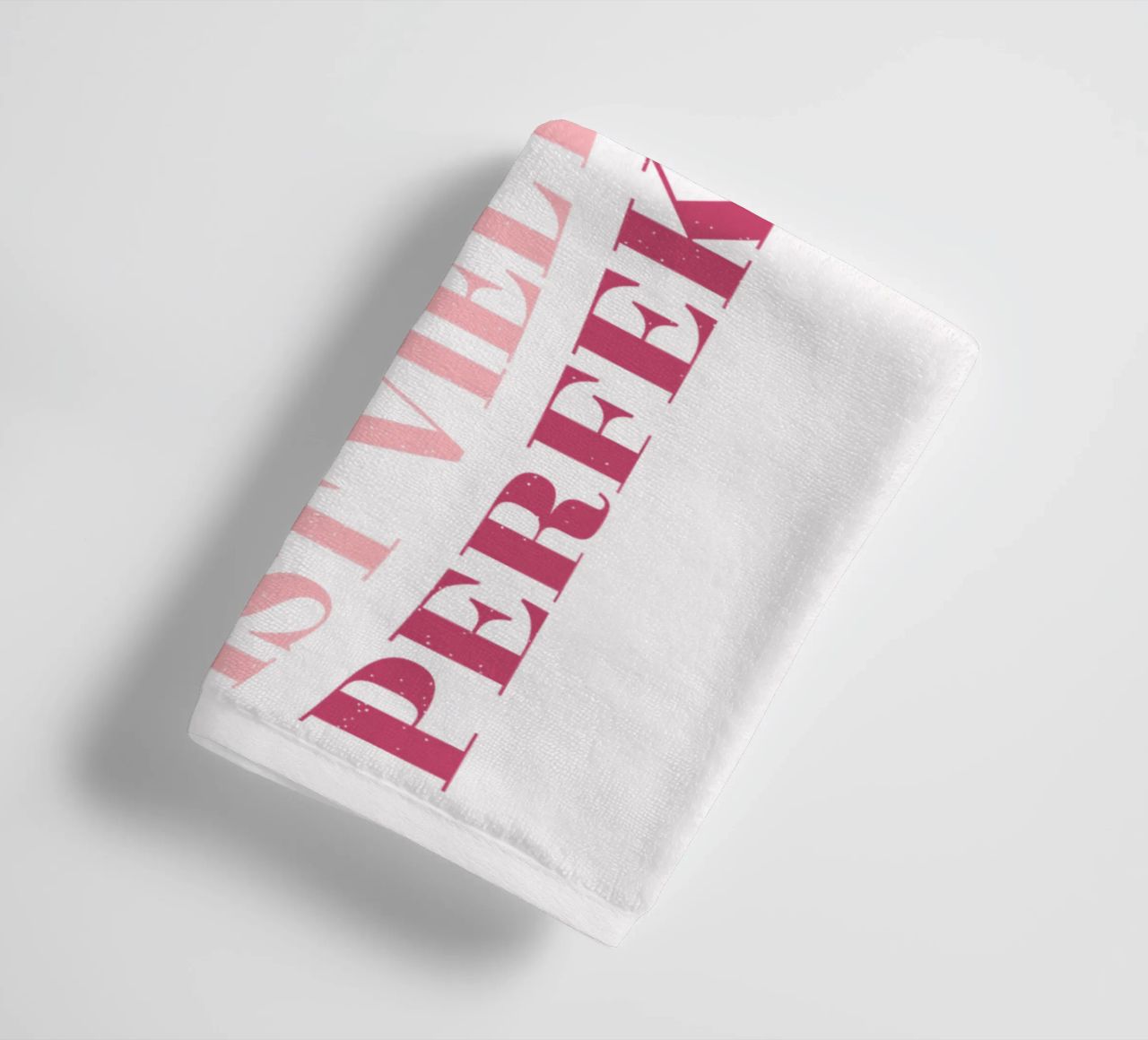 Einzigartig ist viel besser als perfekt zu sein. Motivation. Handtuch von CalliLetters