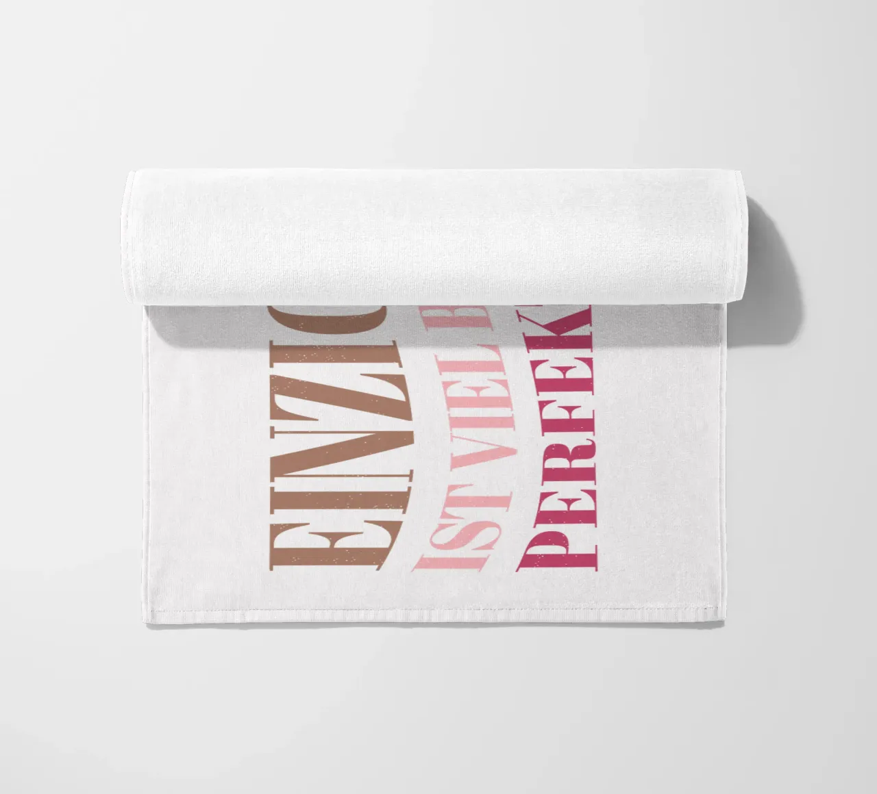 Unique is much better than perfect. Motivation. beach towel by CalliLetters
