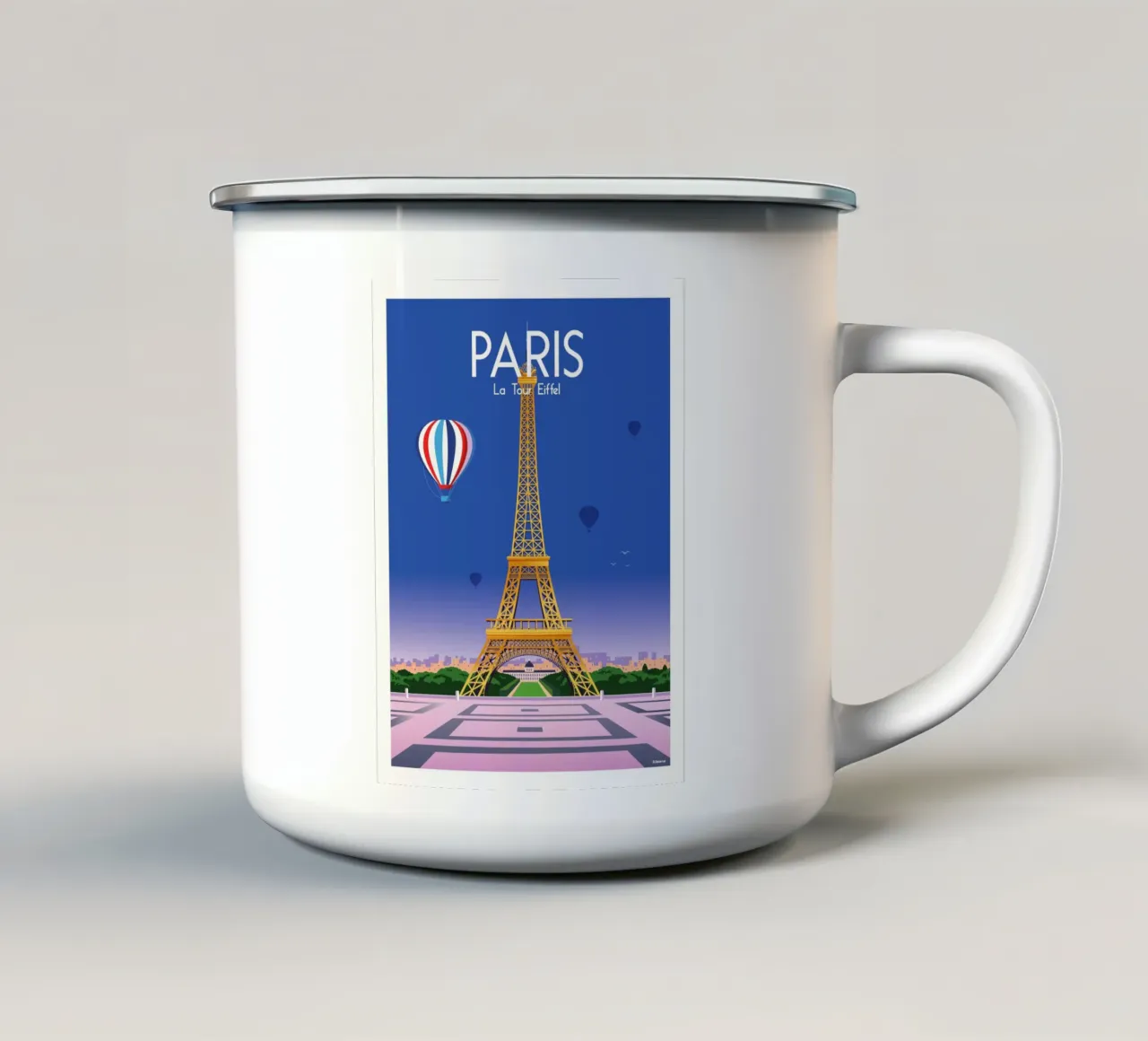 Paris tazza in smalto da Raphaël Delerue