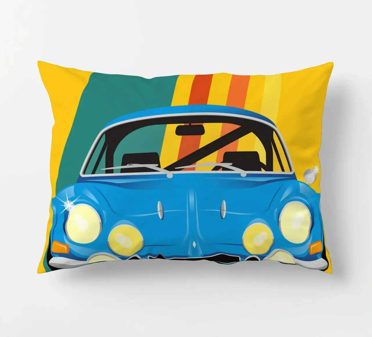 Renault Alpine A110 decorative cushion by Raphaël Delerue