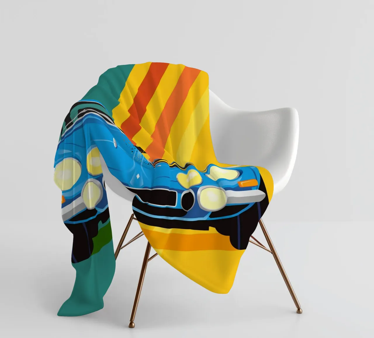 Renault Alpine A110 fleece blanket by Raphaël Delerue
