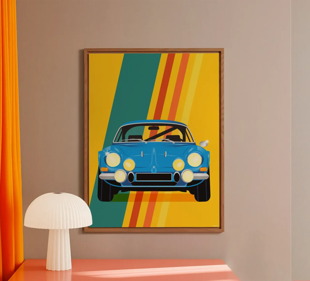 Renault Alpine A110 Alu-Dibond von Raphaël Delerue