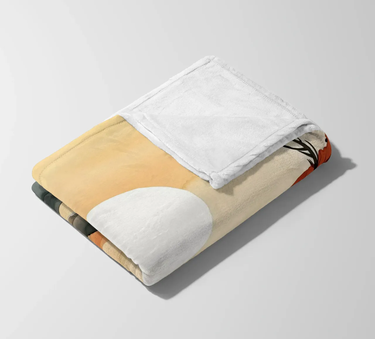 Sonnenuntergang zwischen Tälern Fleecedecke von DaarbyN