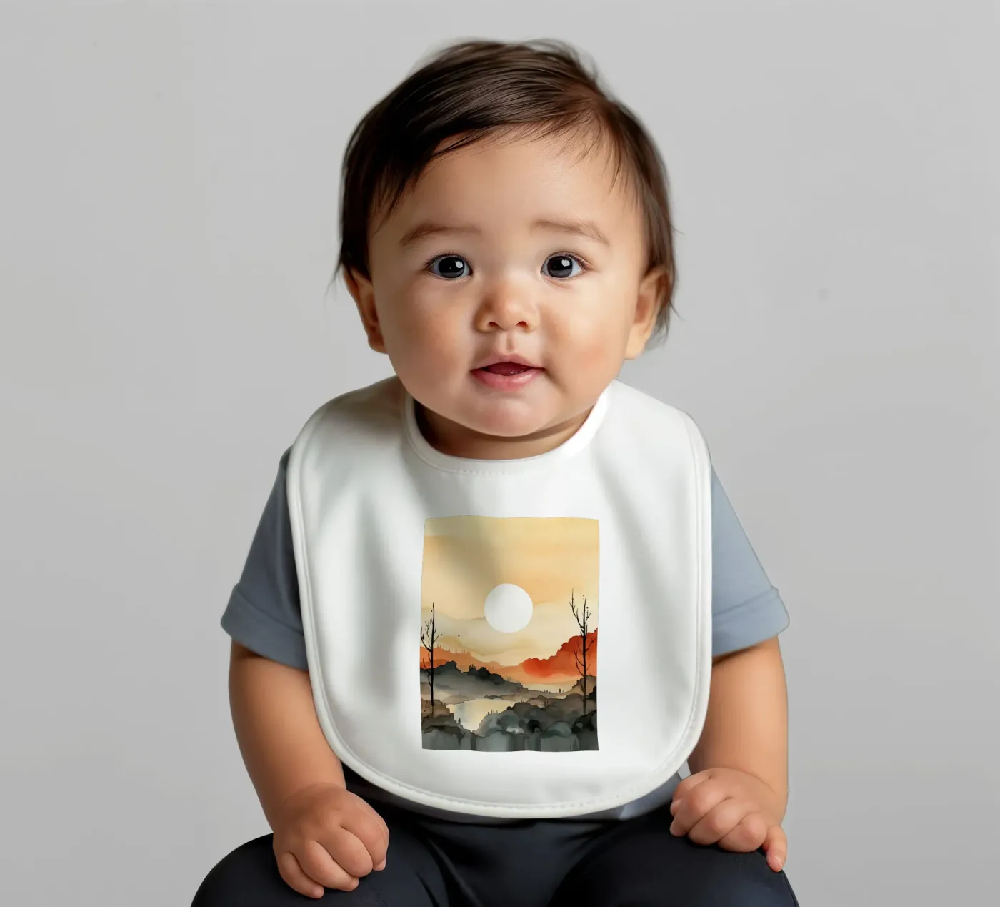 Sunset Between Valleys Babylätzchen von DaarbyN