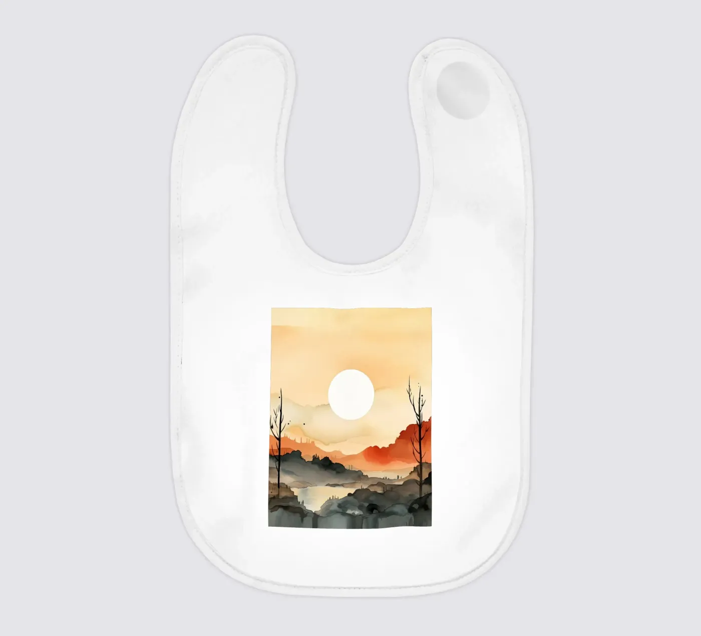 Sunset Between Valleys Babylätzchen von DaarbyN