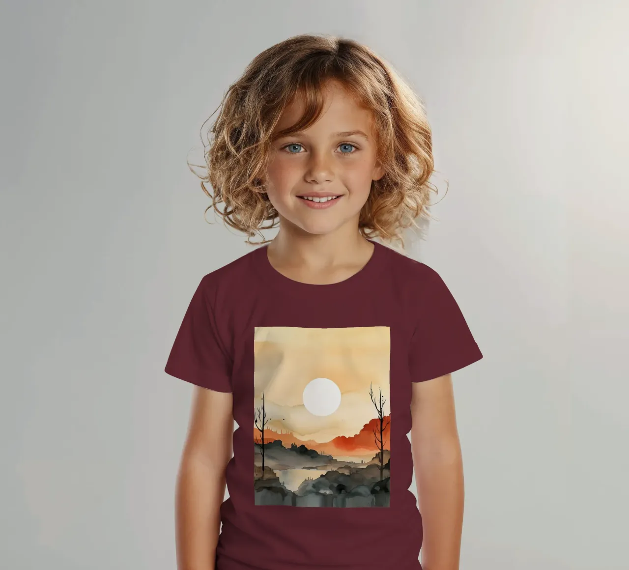 Tramonto tra le valli t-shirt bambini da DaarbyN