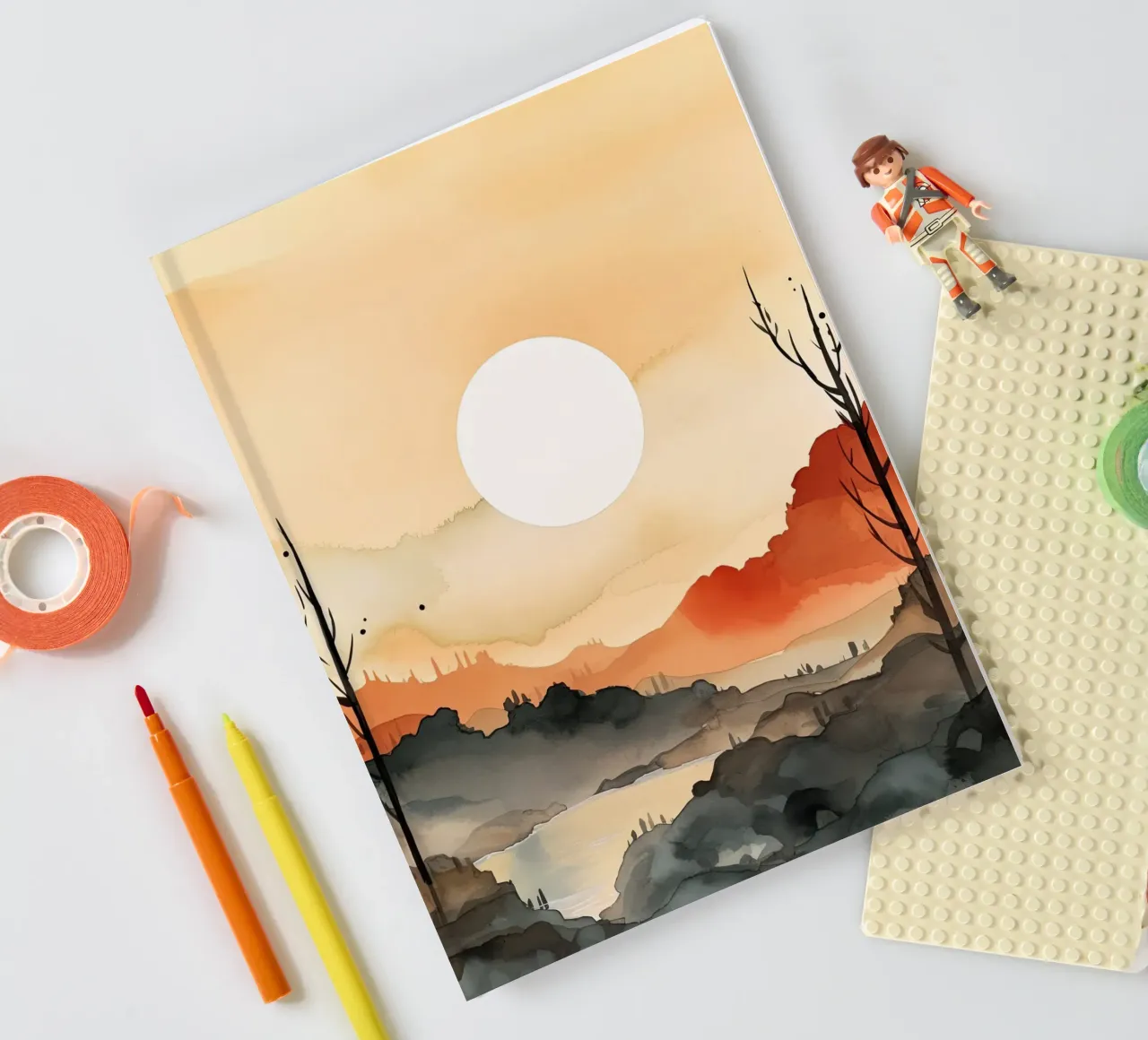 Sunset Between Valleys notebook by DaarbyN