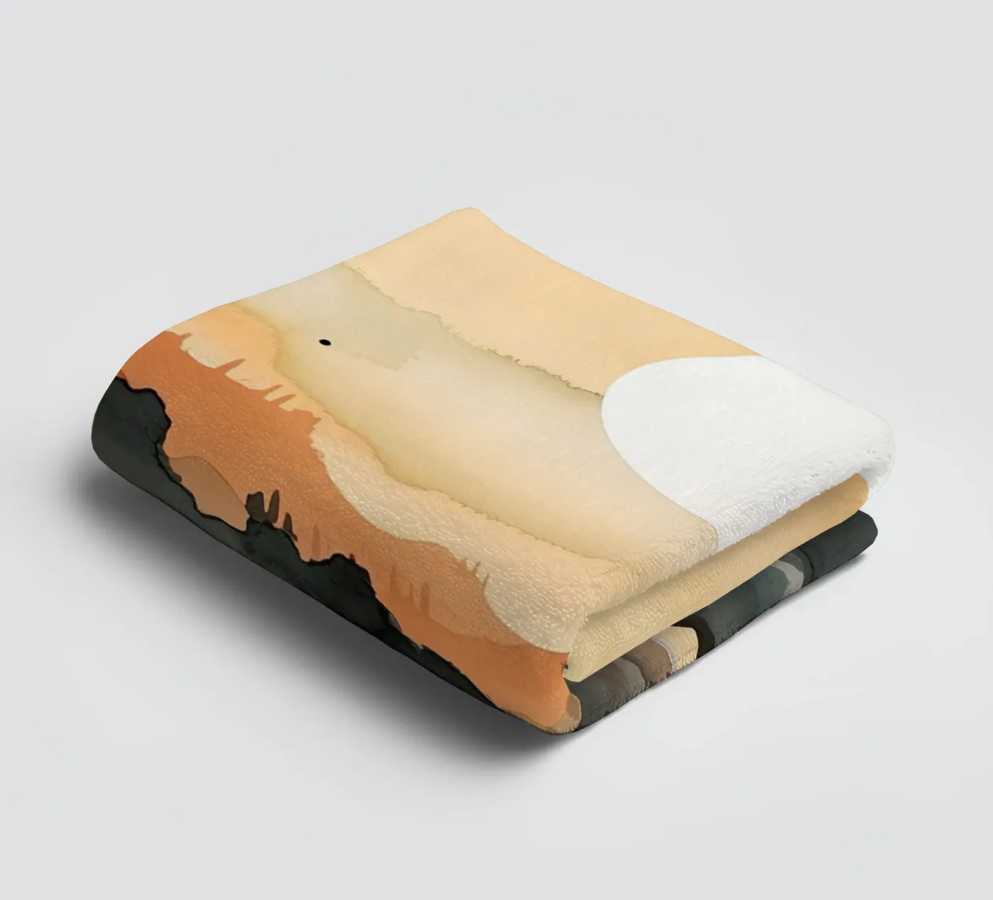 Sunset Between Valleys towel by DaarbyN