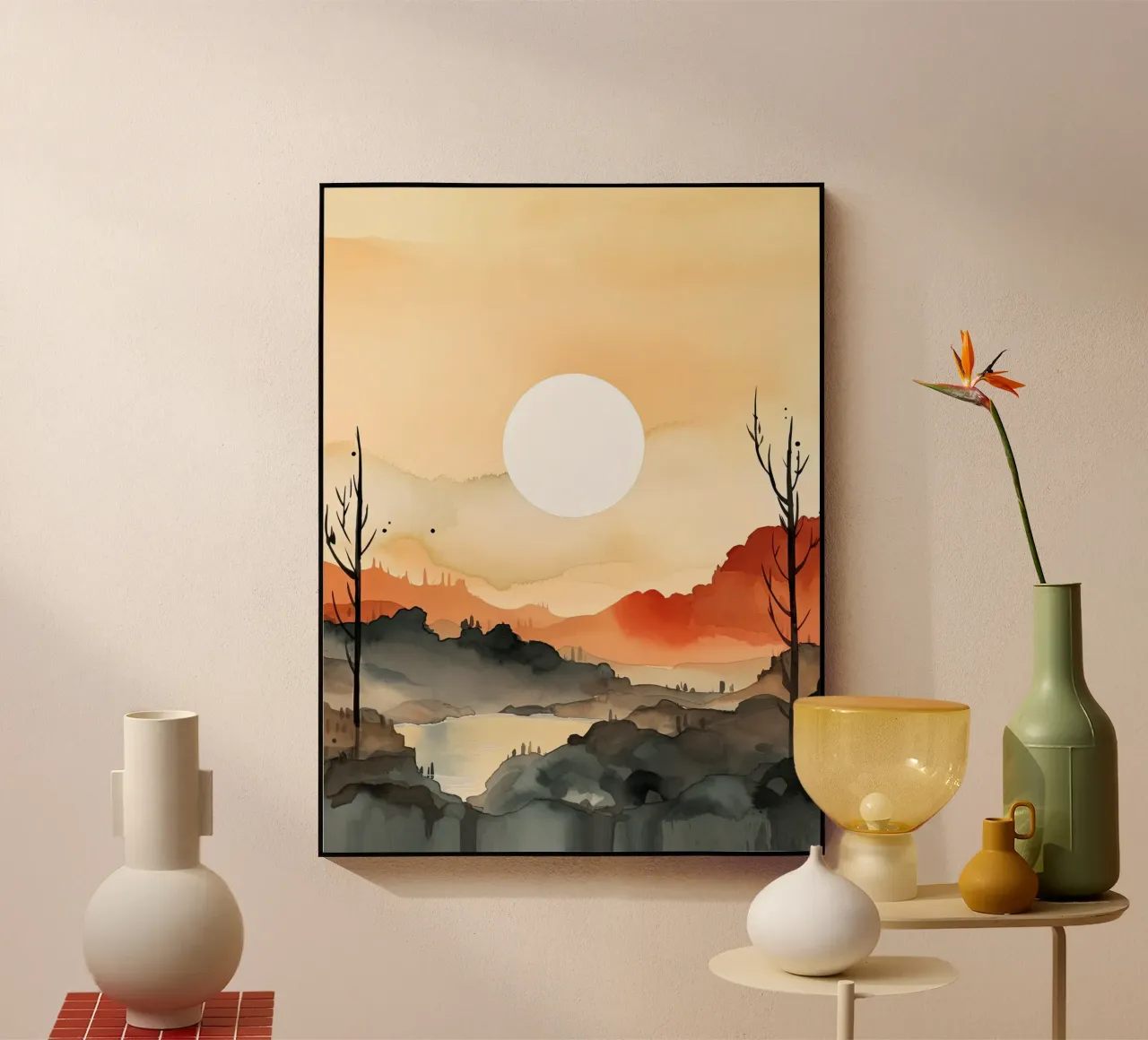 Sunset Between Valleys plexiglass da DaarbyN