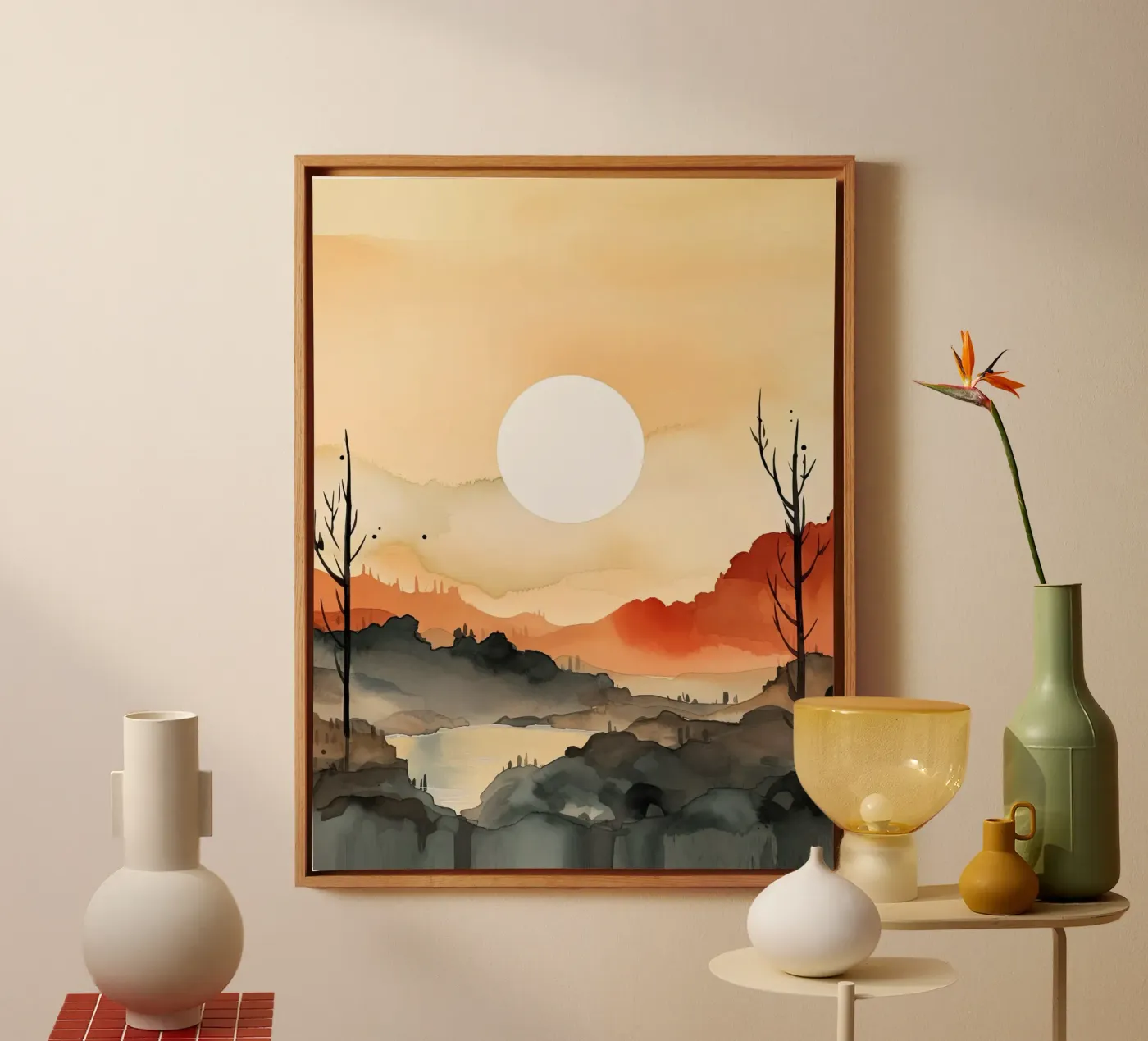 Sunset Between Valleys canvas by DaarbyN