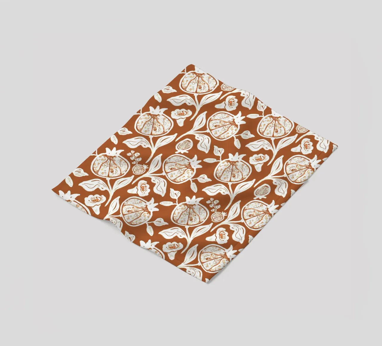 Brown Pomegranates Pattern coperta in pile da anisillustration