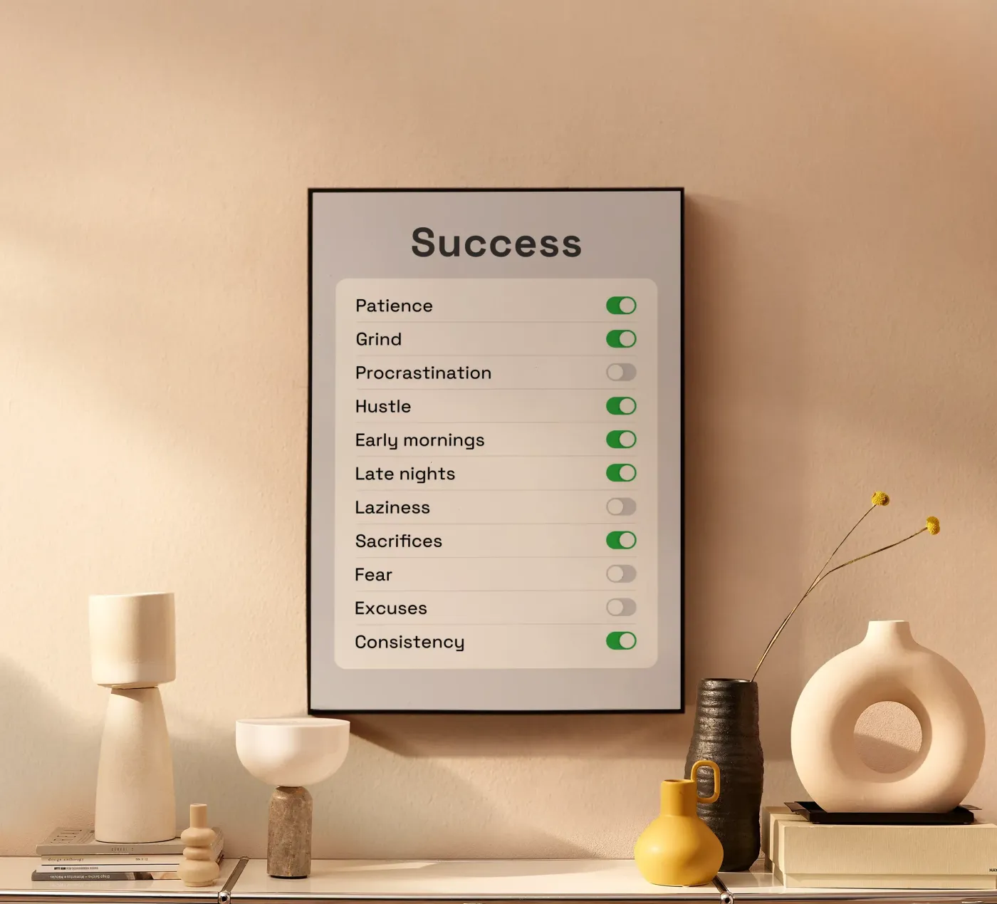 Success Settings plexiglas de nabakumov