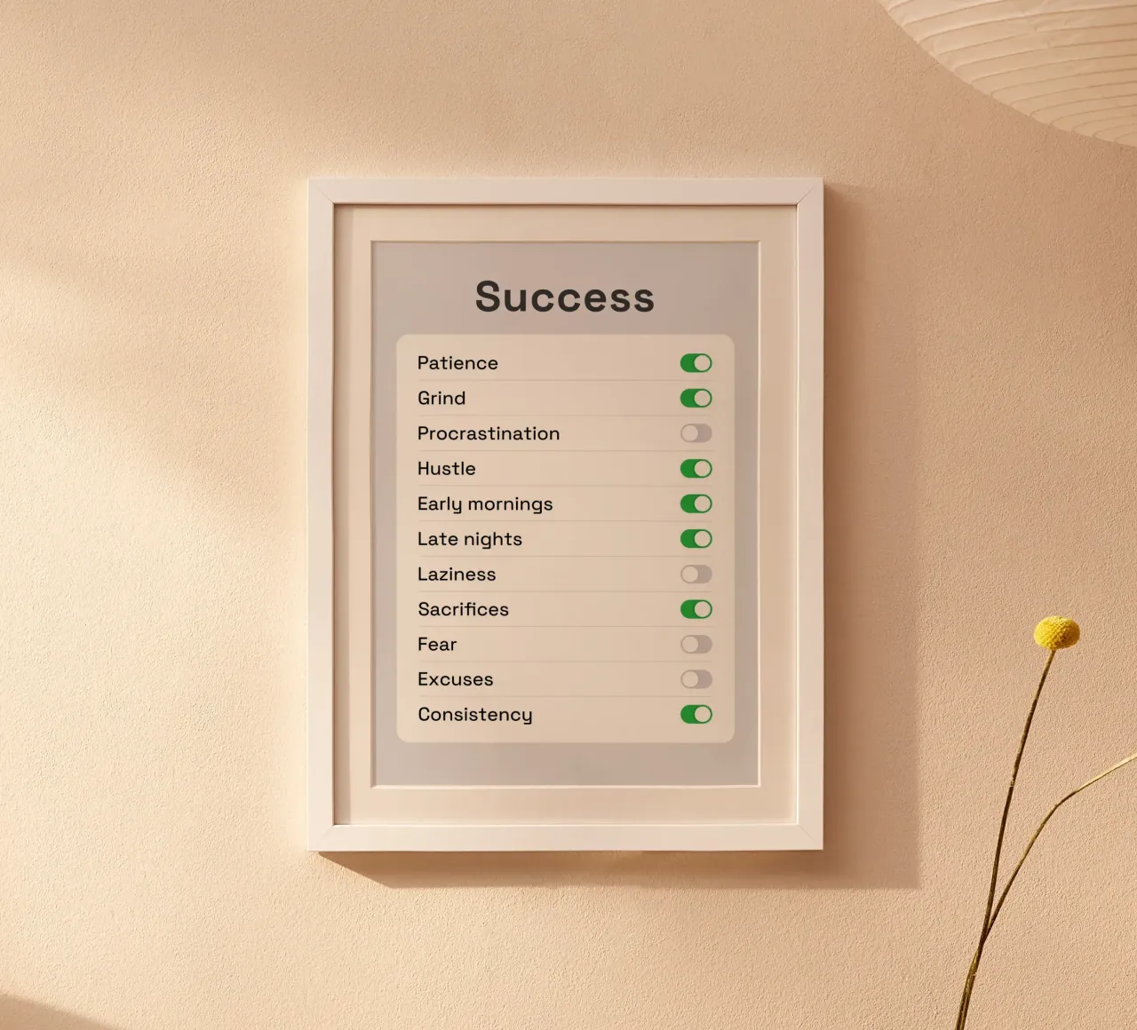 Success Settings poster da nabakumov
