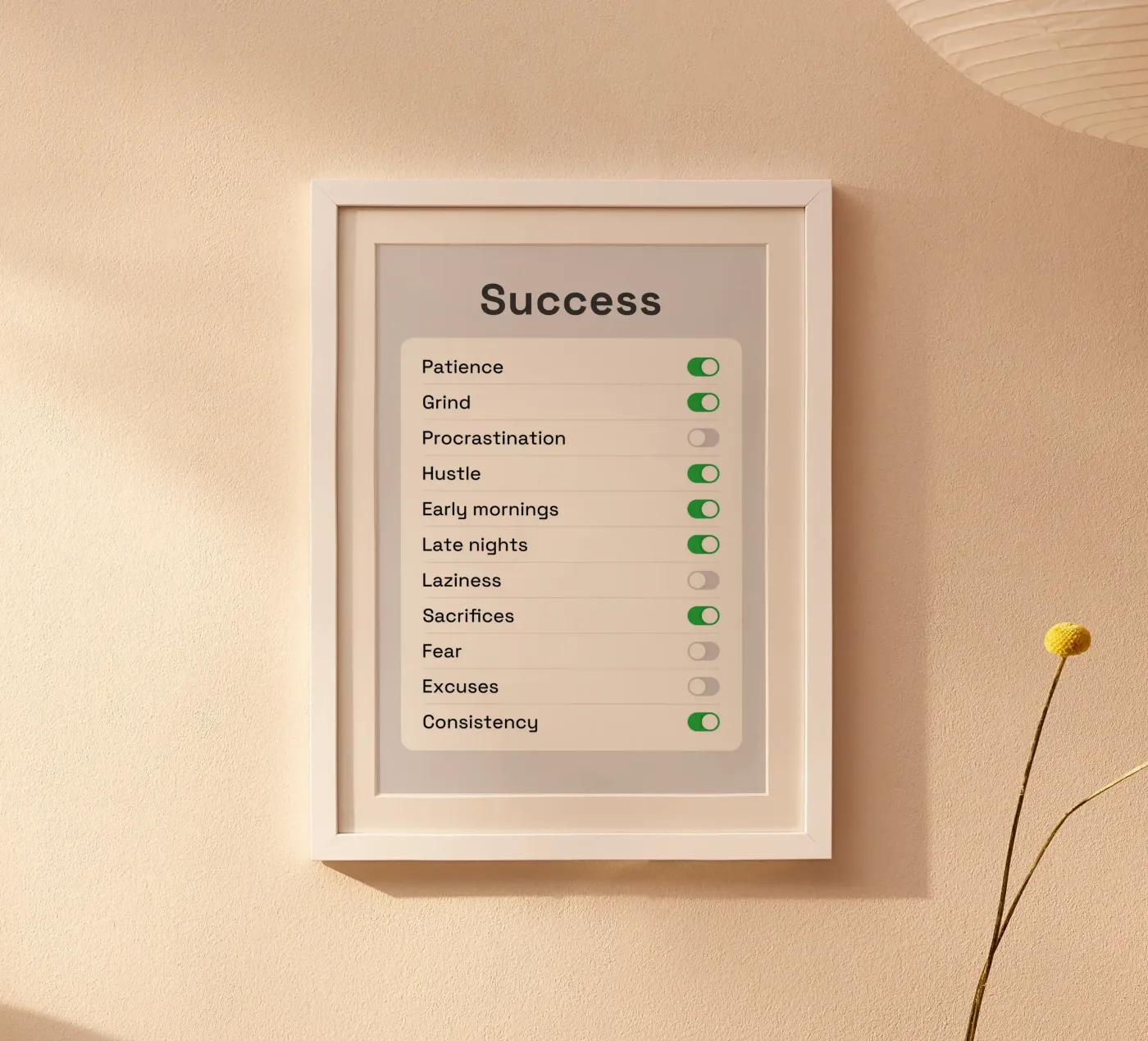Success Settings poster by nabakumov