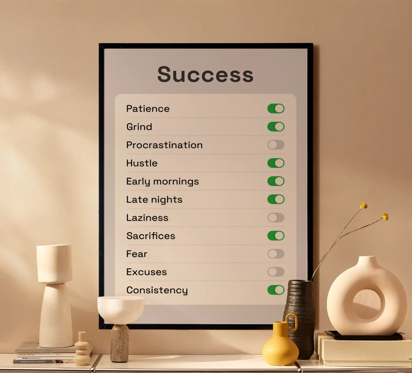 Success Settings poster by nabakumov