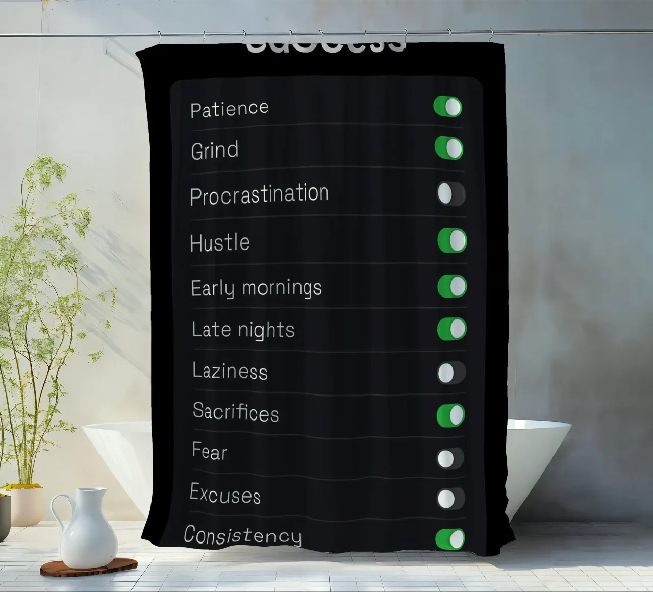 Success Settings tenda da doccia da nabakumov