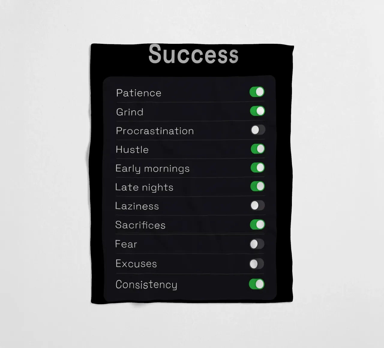 Success Settings coperta in pile da nabakumov