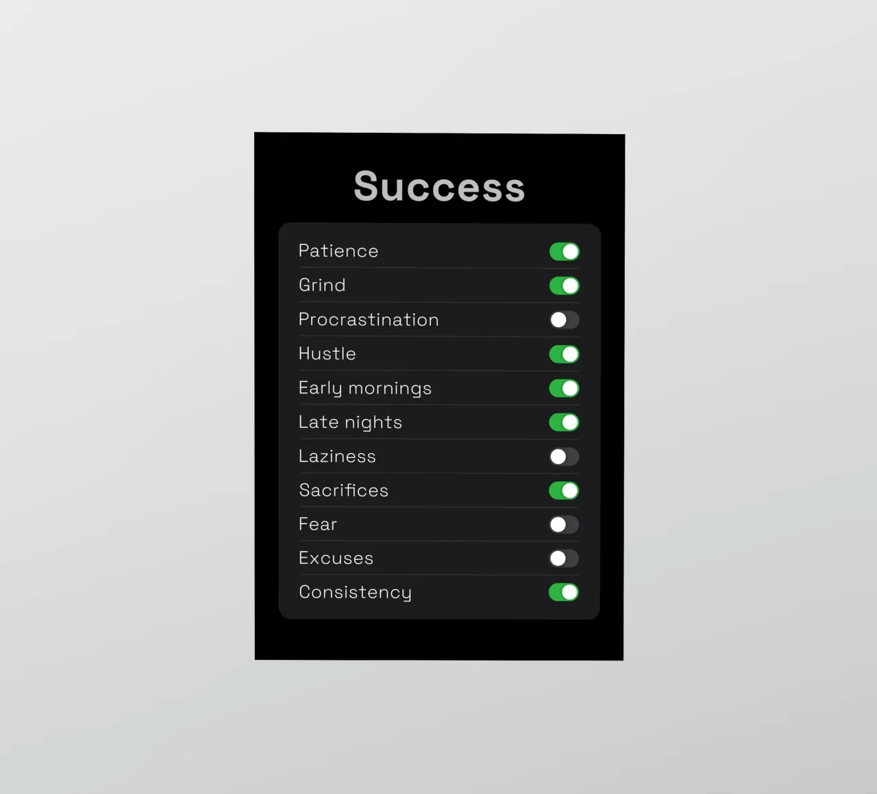 Success Settings sticker by nabakumov