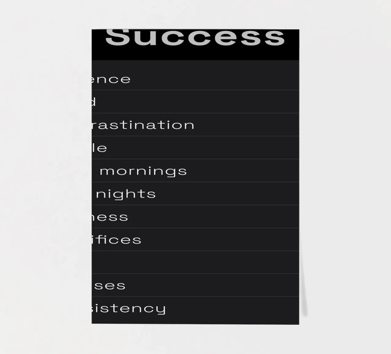Success Settings sticker sheet by nabakumov