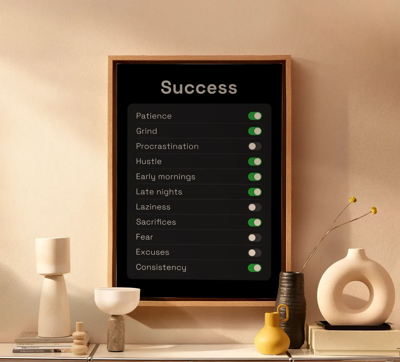 Success Settings canvas by nabakumov