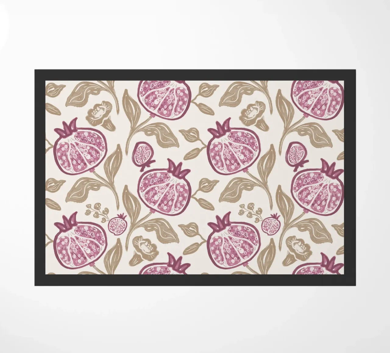 Pink Pomegranates Pattern zerbino da anisillustration