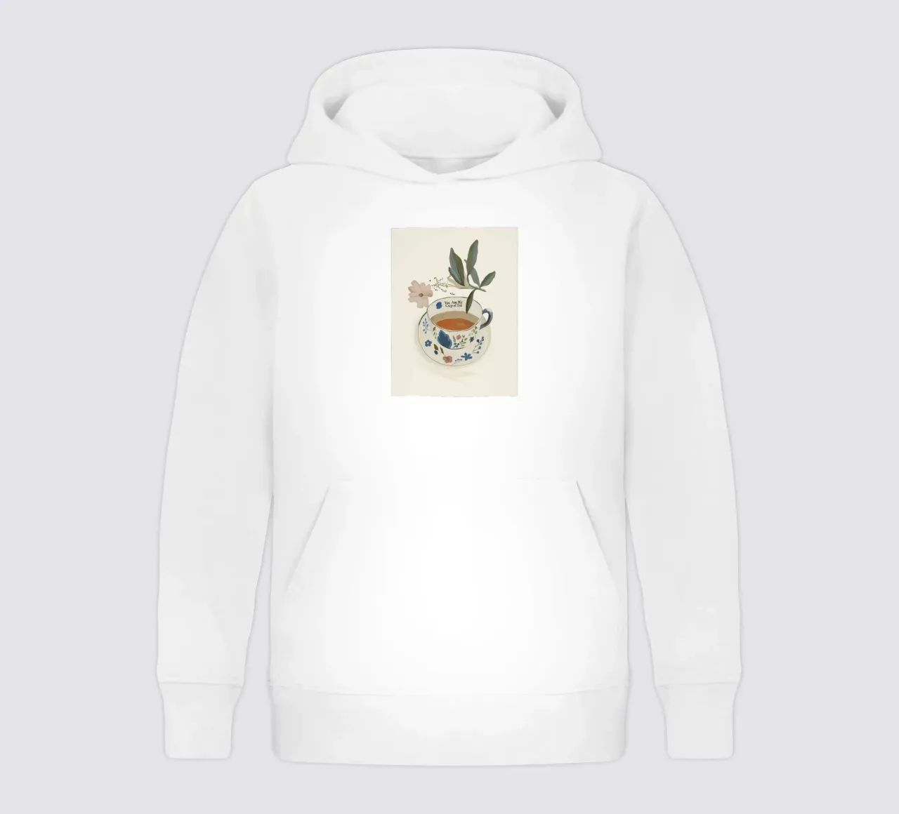 You are My Cup of Tea 4 kids hoodie by ThingDesign