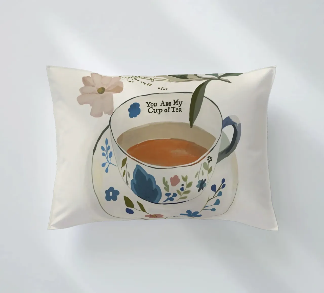 You are My Cup of Tea 4 decorative cushion by ThingDesign