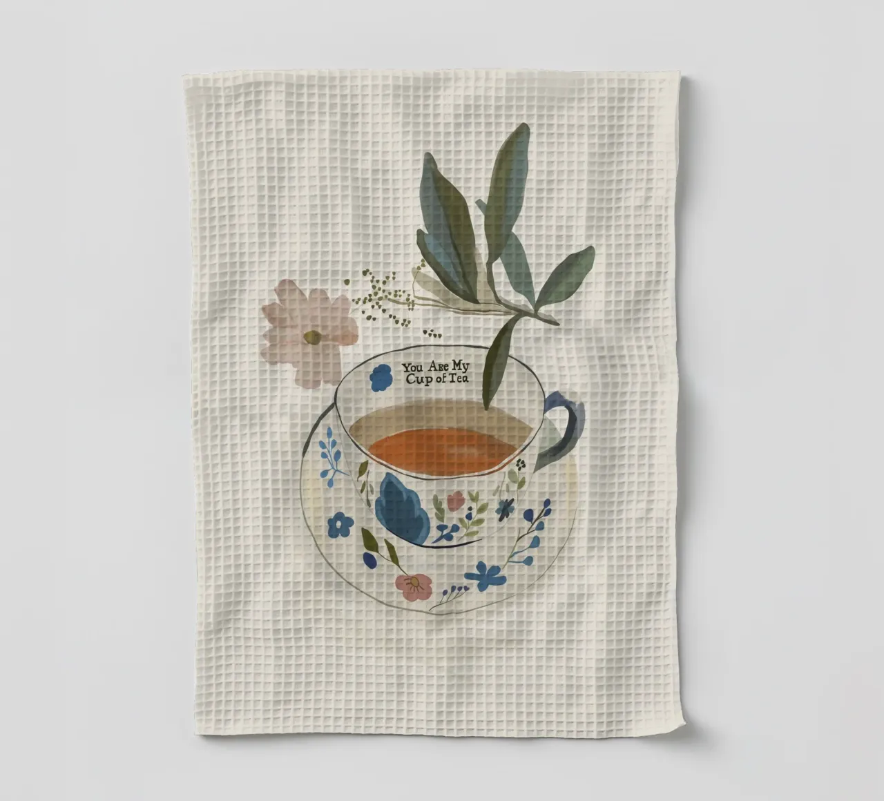 You are My Cup of Tea 4 tea towel by ThingDesign