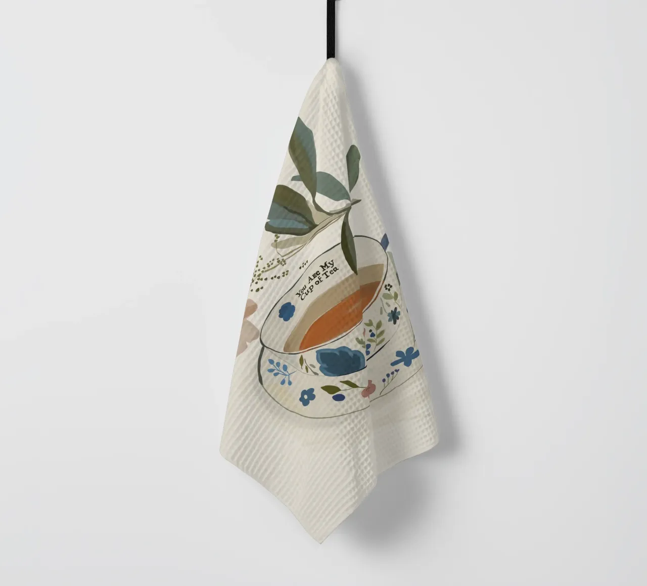 You are My Cup of Tea 4 tea towel by ThingDesign