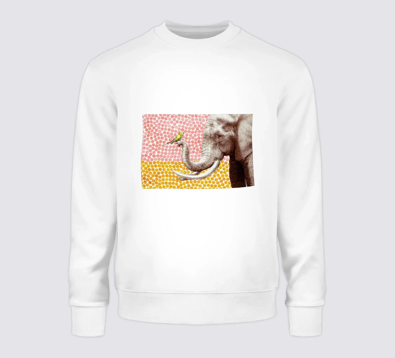 Elephant and Bird felpa da Eric Fan