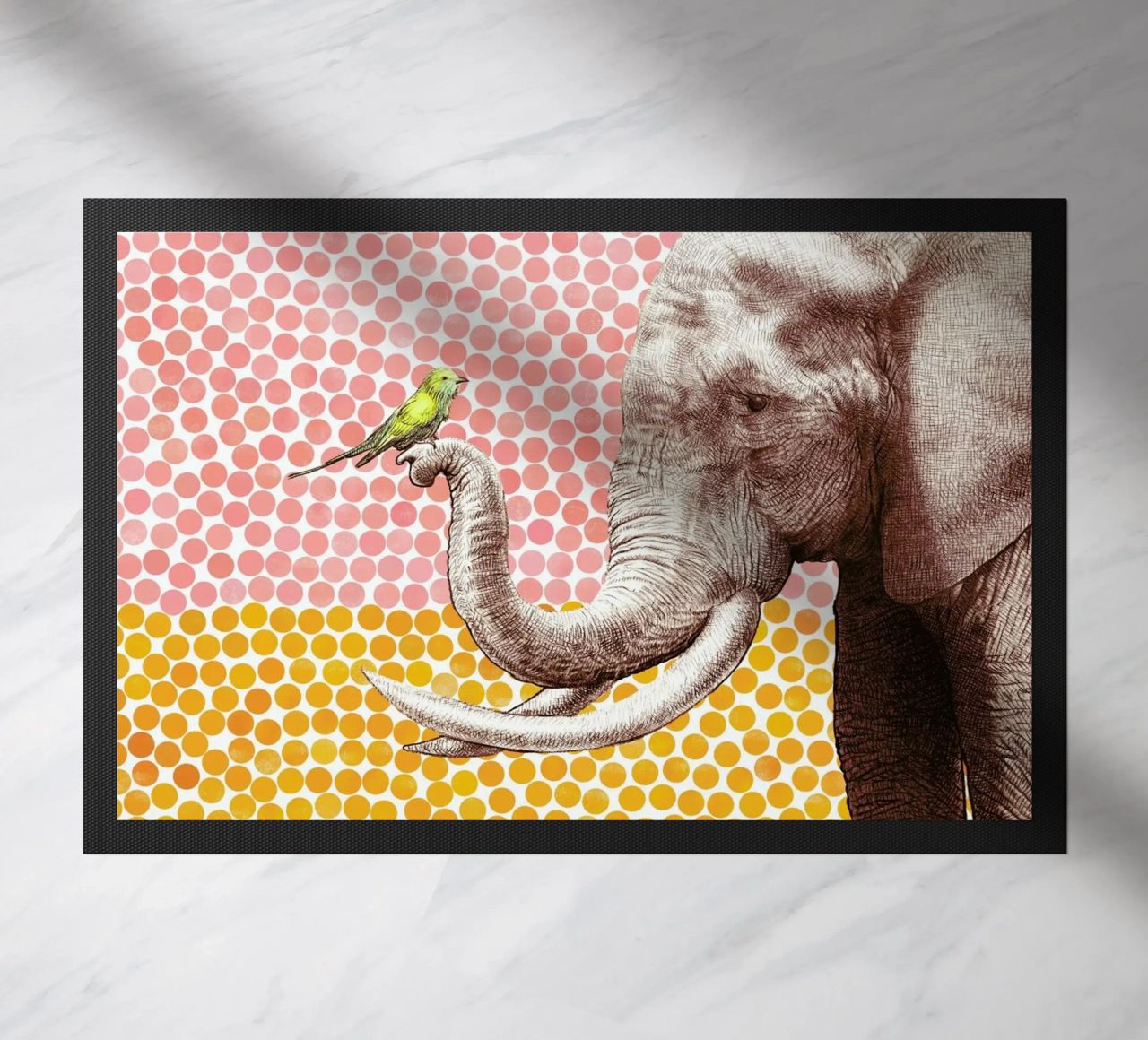 Elephant and Bird zerbino da Eric Fan