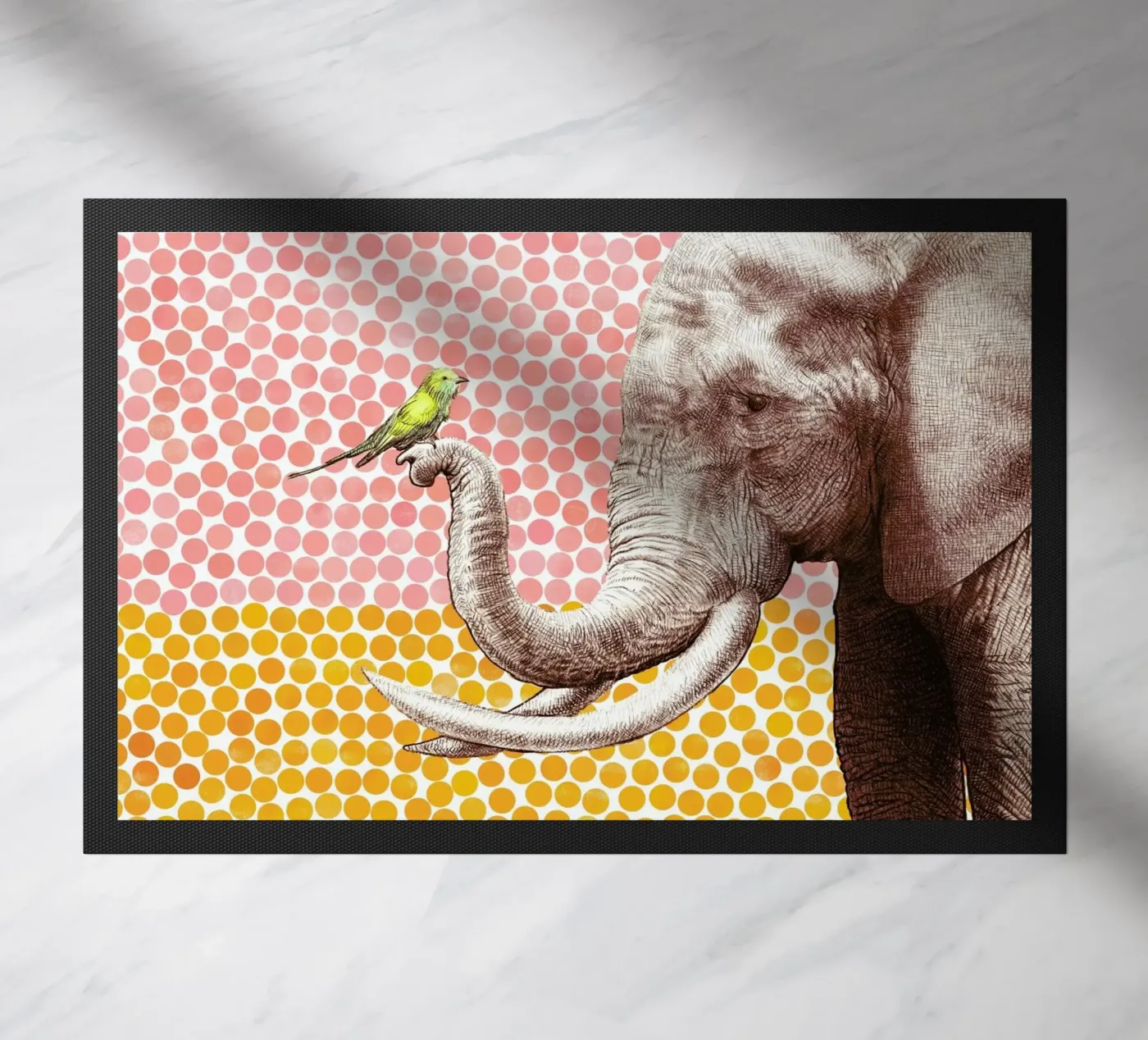 Elephant and Bird zerbino da Eric Fan