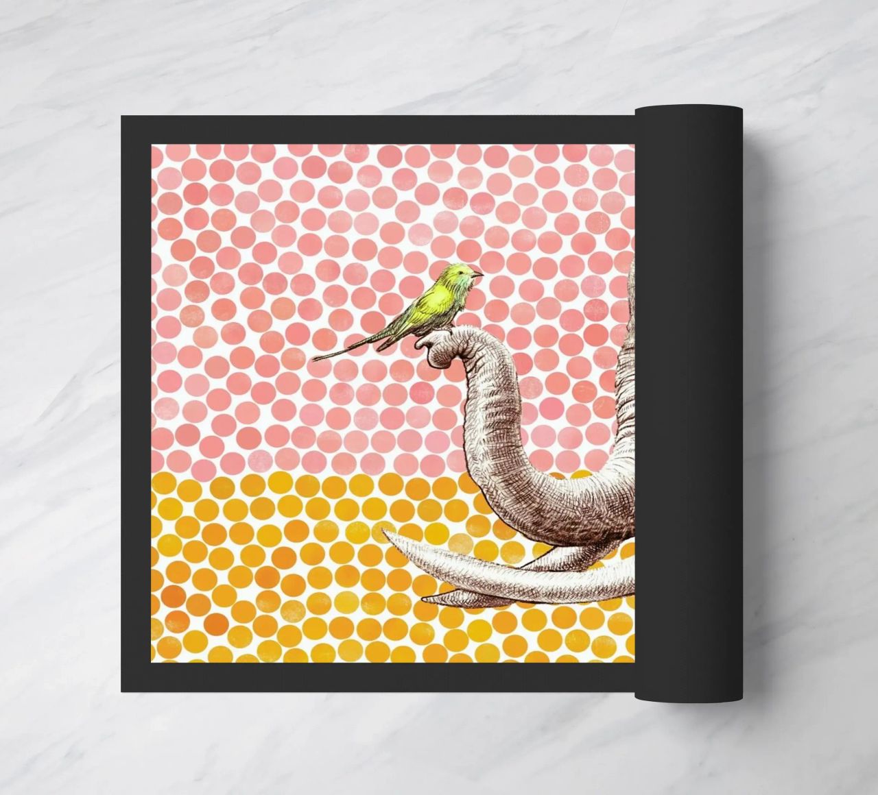 Elephant and Bird zerbino da Eric Fan