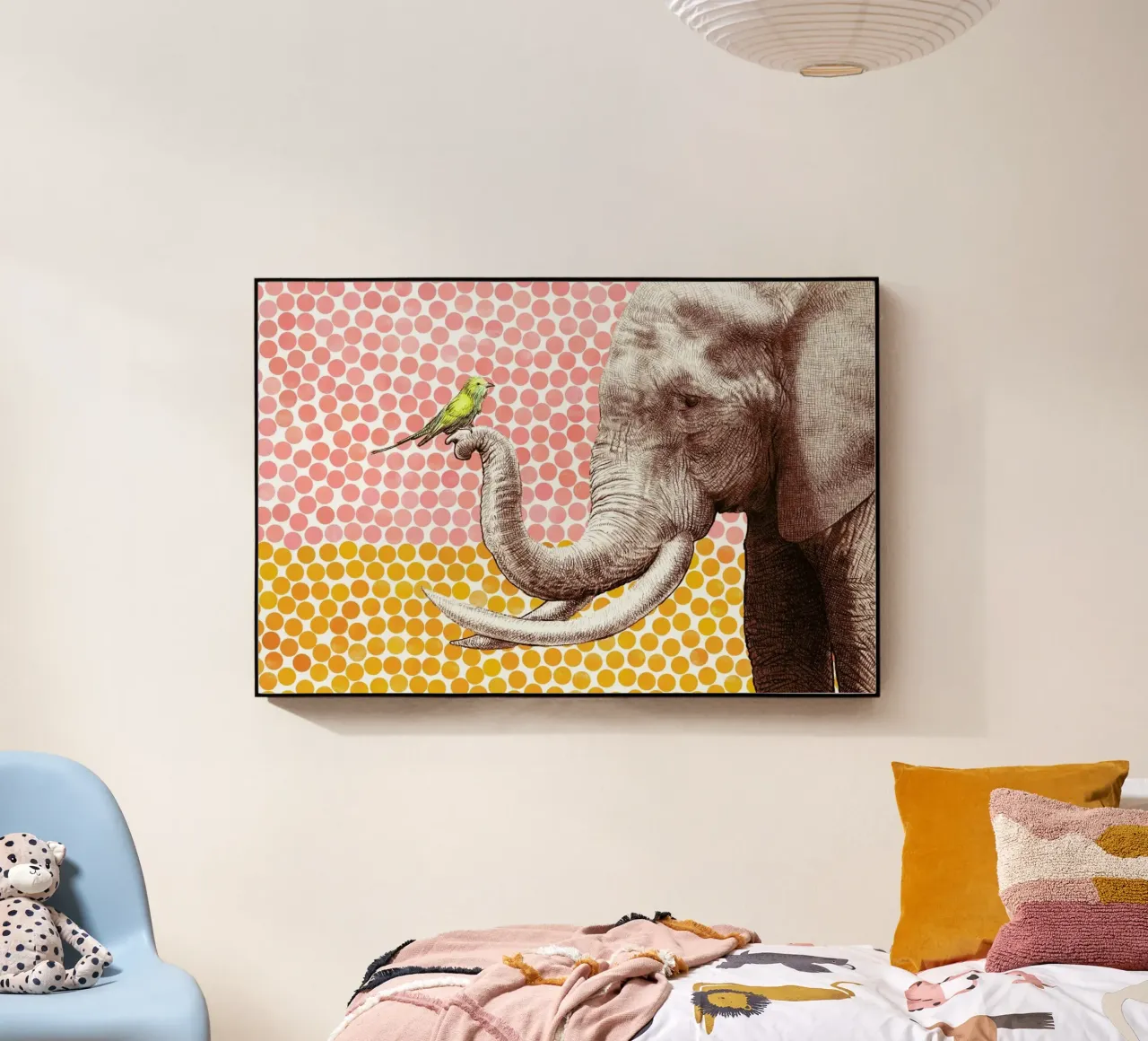 Elephant and Bird plexiglass da Eric Fan