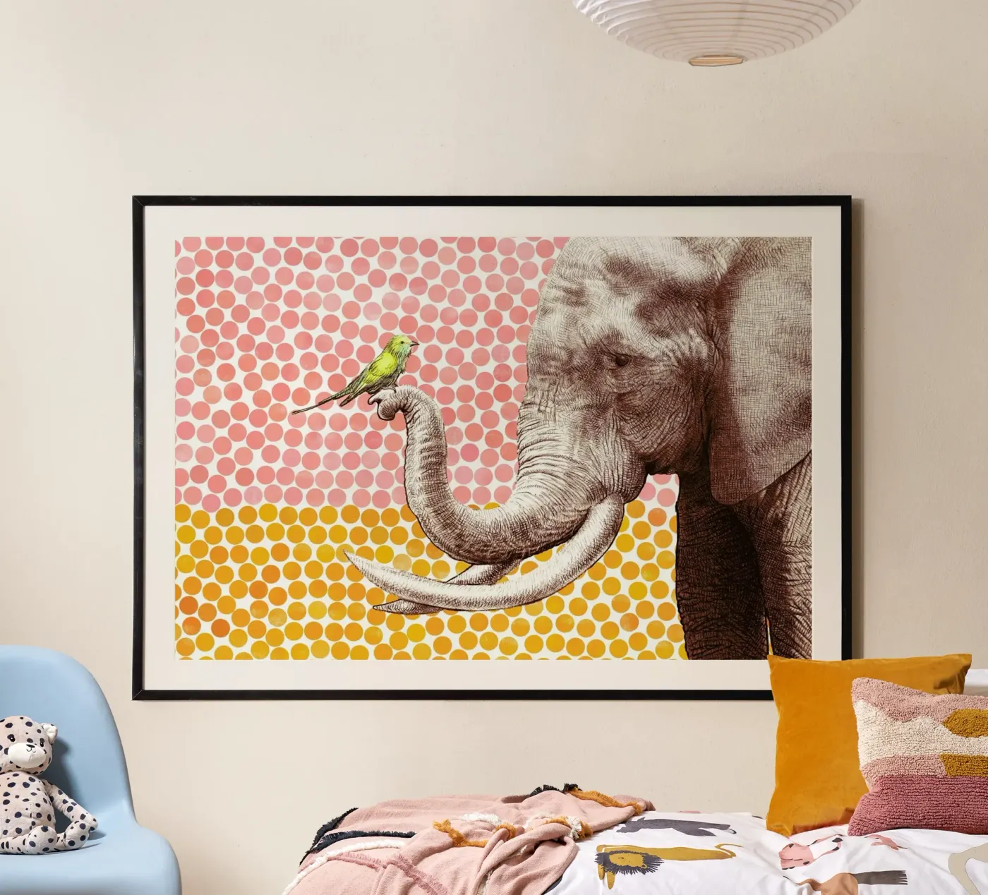 Elephant and Bird poster da Eric Fan