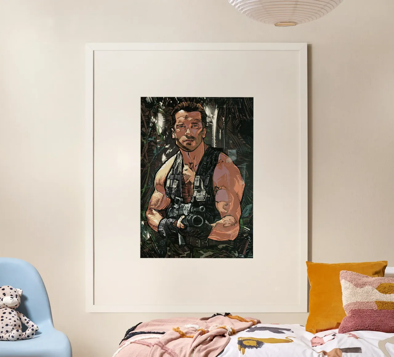 Commando poster con telaio in legno da nabakumov