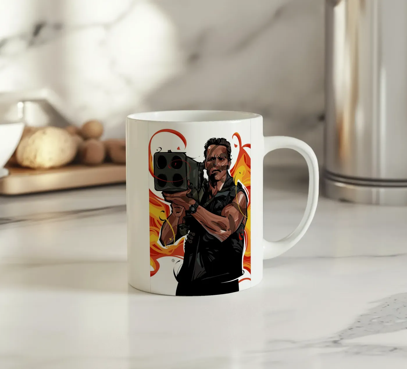 Commando ceramic mug by nabakumov