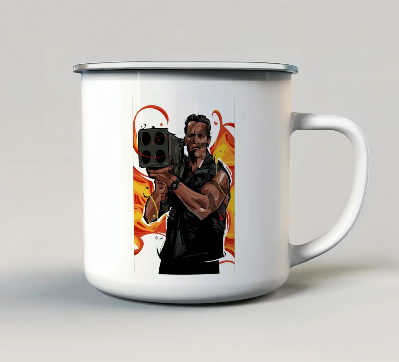 Commando Emaille Tasse von nabakumov