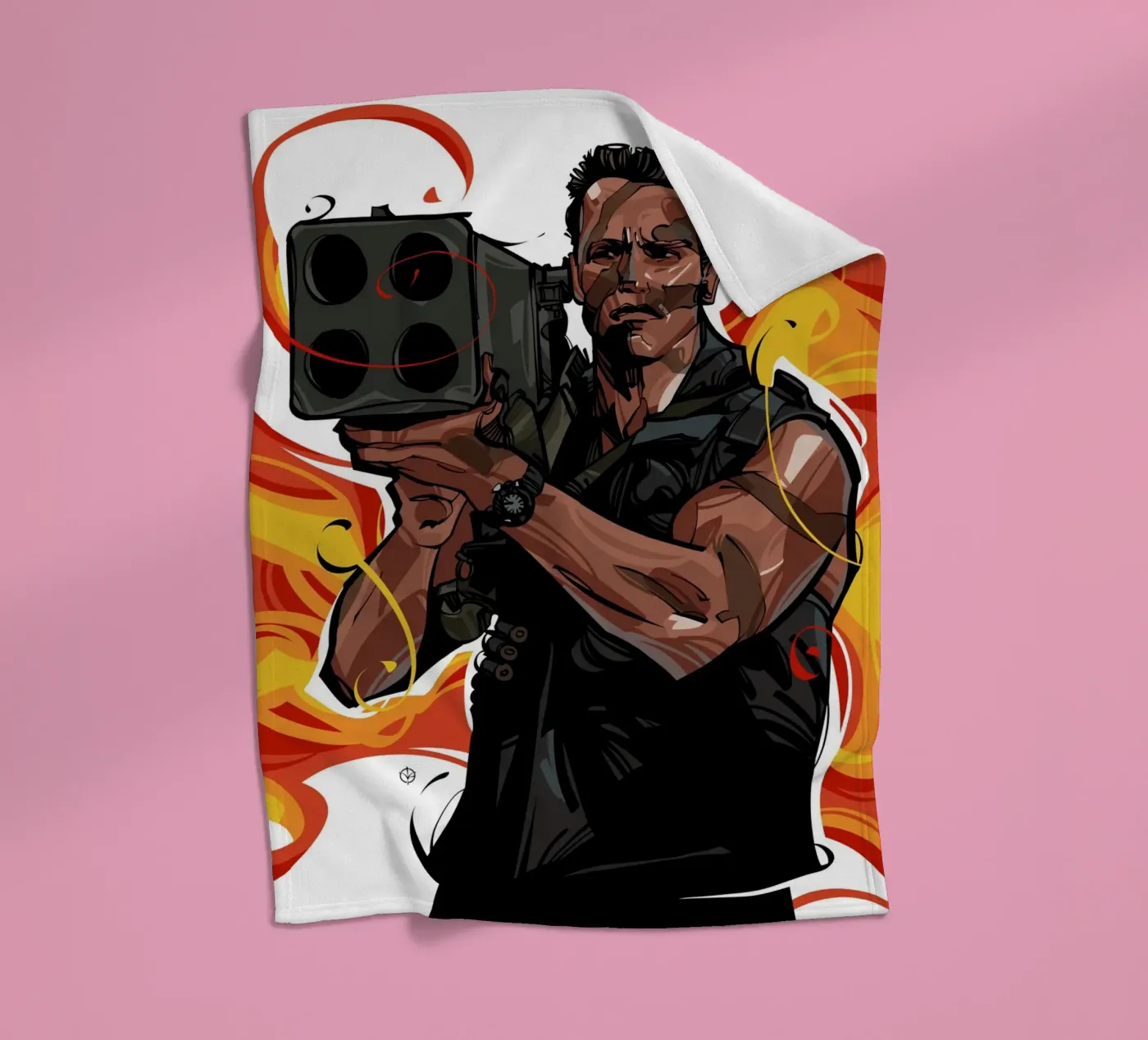 Commando fleece blanket by nabakumov