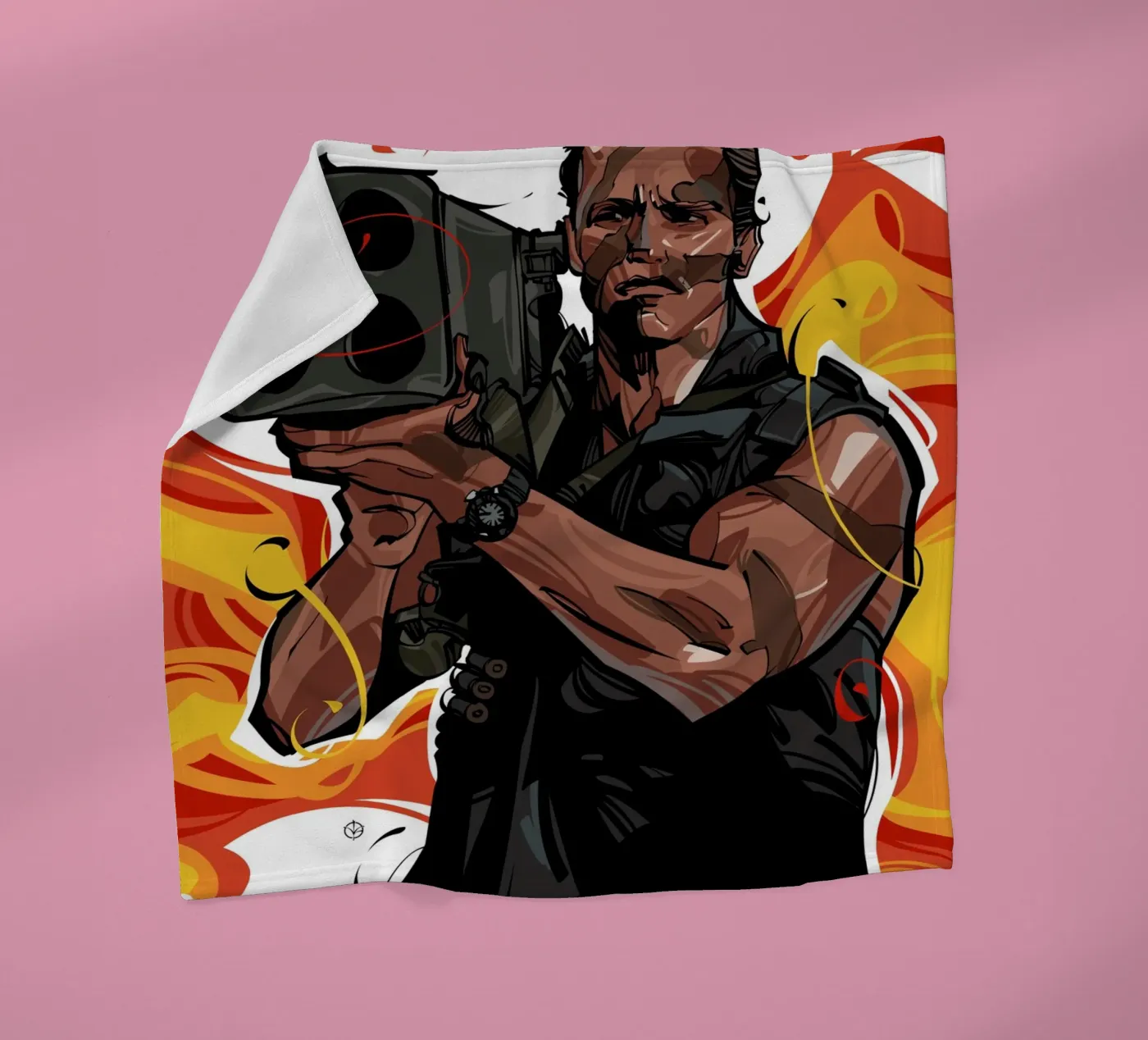 Commando fleece blanket by nabakumov