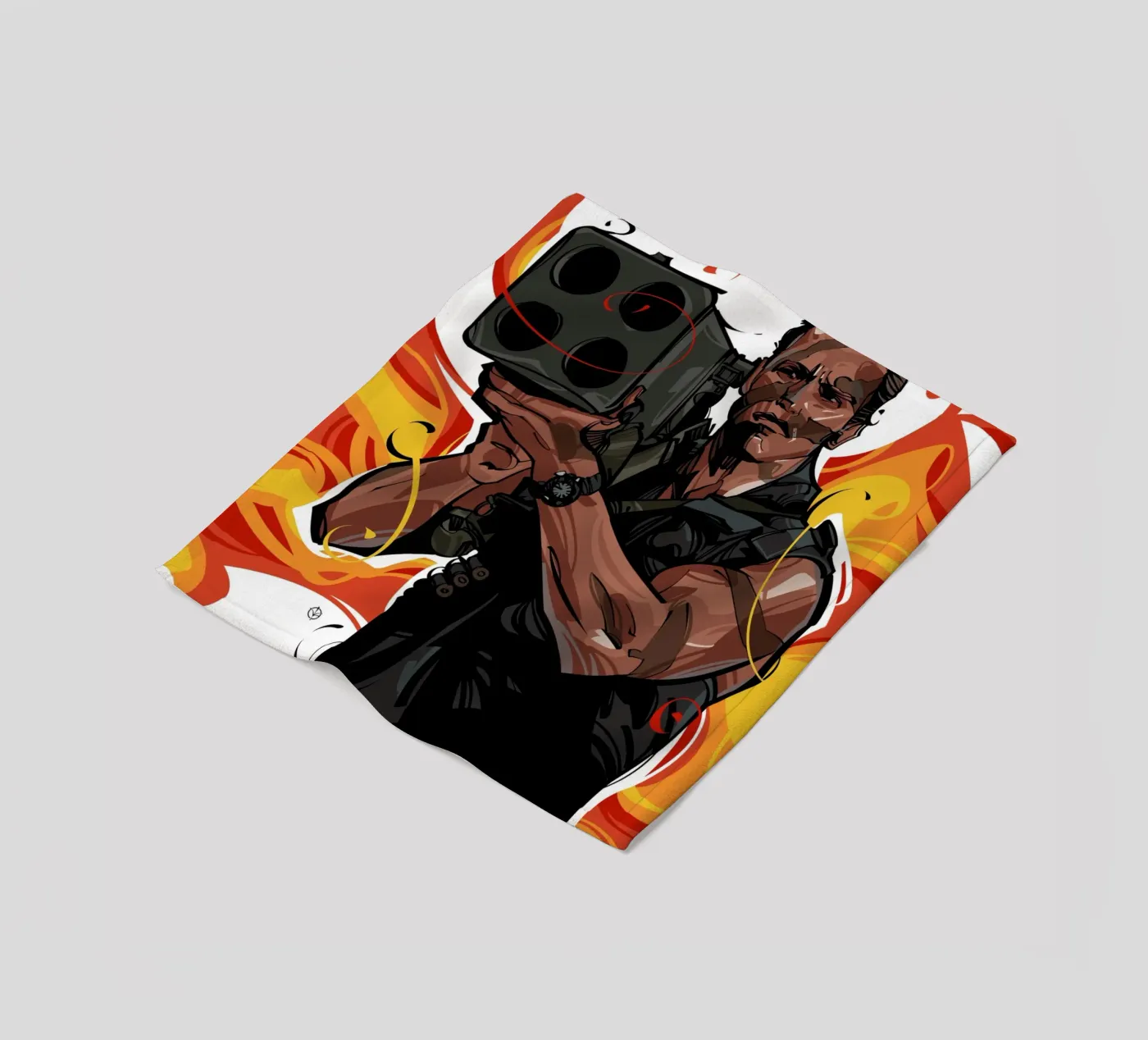 Commando fleece blanket by nabakumov