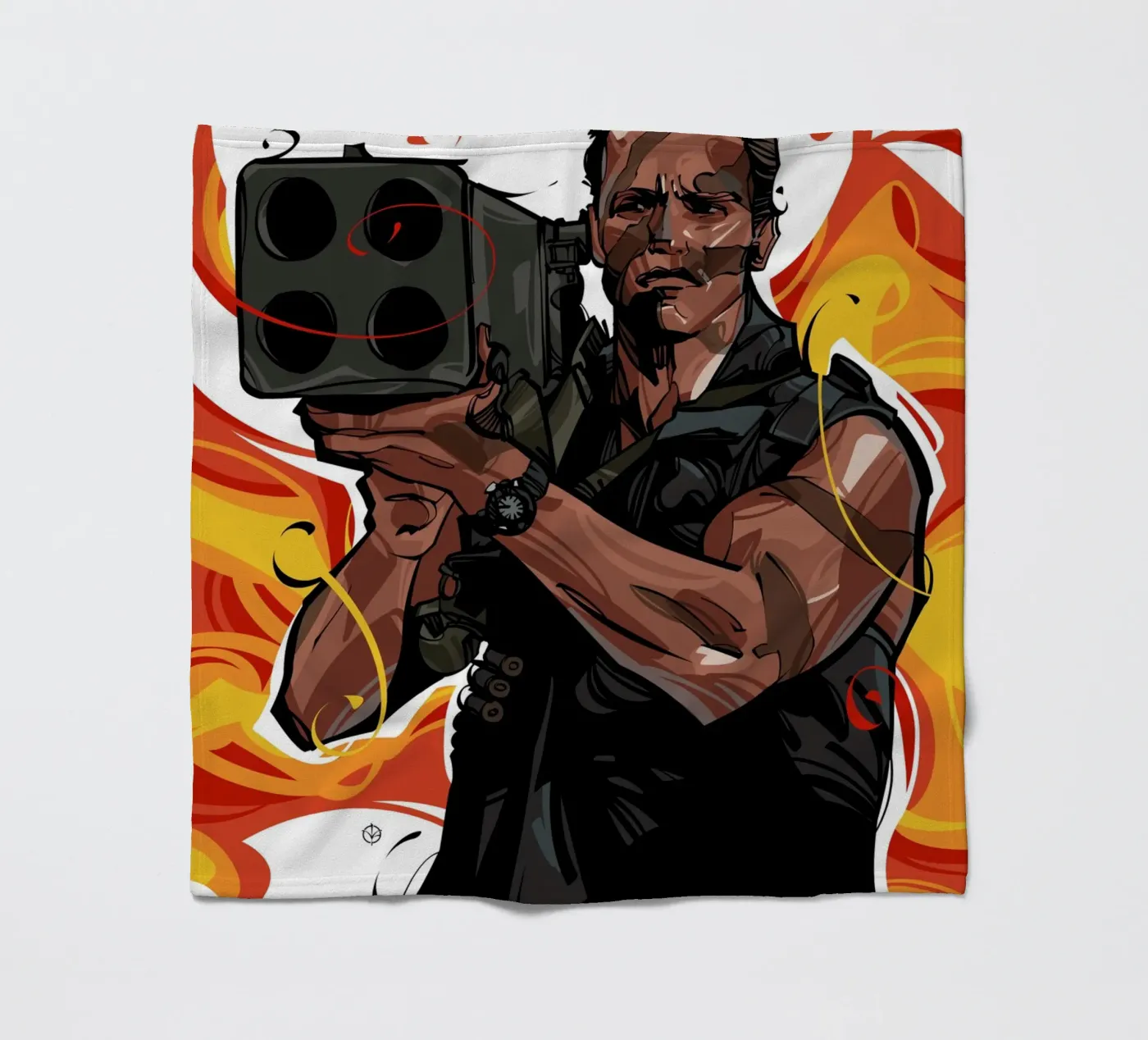Commando fleece blanket by nabakumov